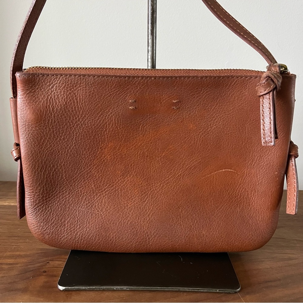 Madewell The Knotted Crossbody Bag Genuine Leather in Tan - Picture 3 of 14